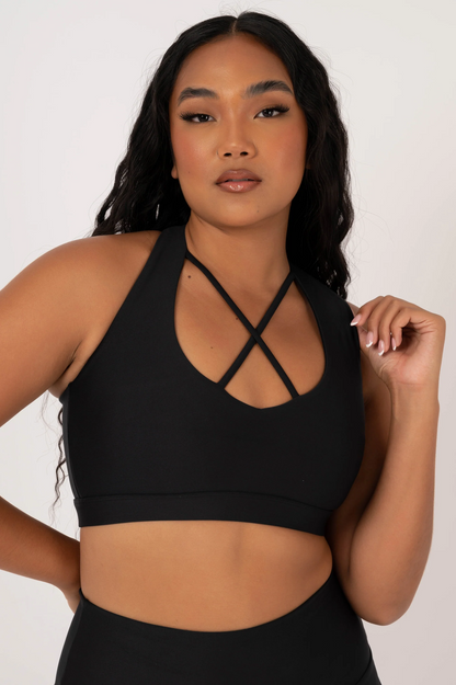 Black Performance - Deep V Cross Front Crop