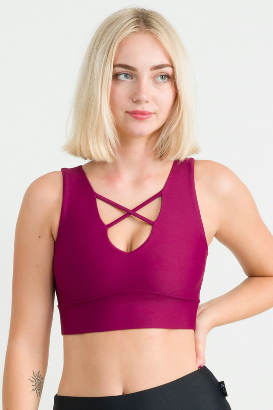 Berry Performance - Reversible Comfort Crop Top