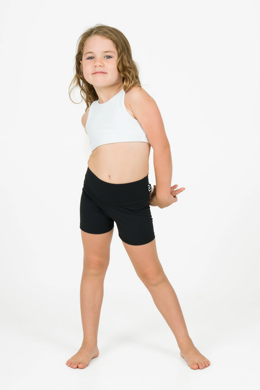 Black Body Contouring - Kids Booty Shorts