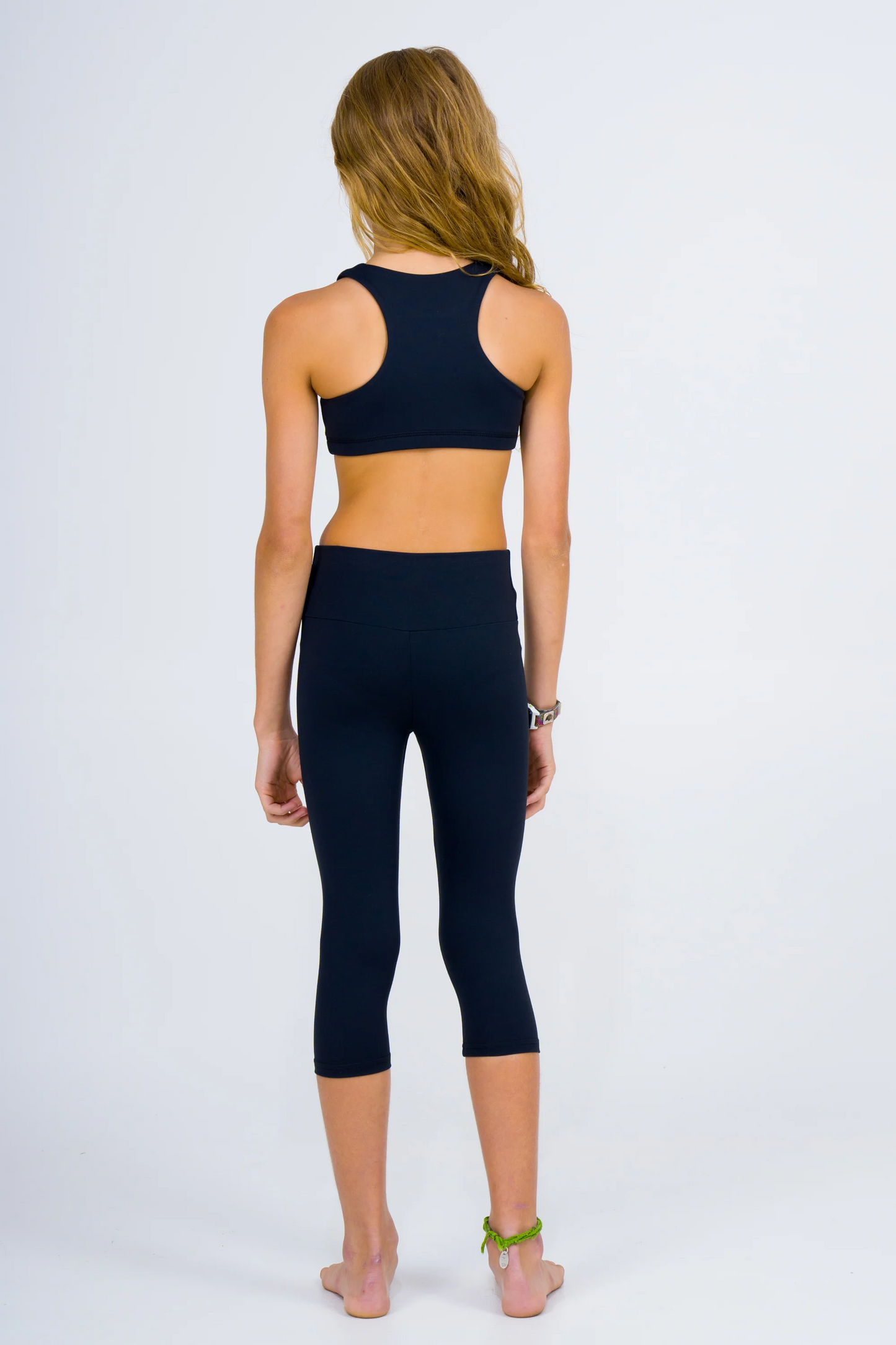 Black Body Contouring - Kids Crop Top