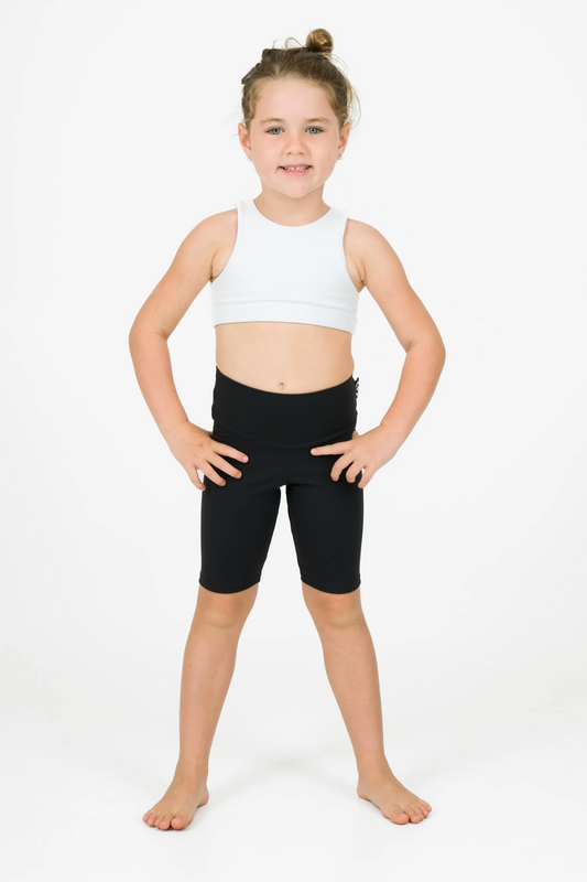 Black Body Contouring - Kids Long Shorts