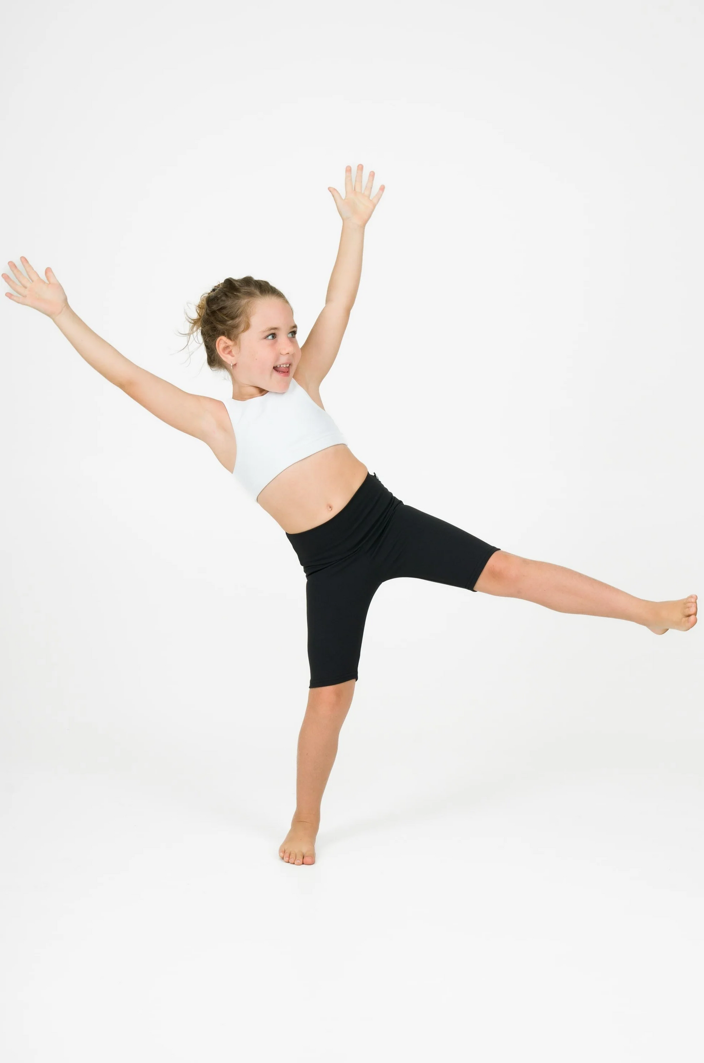 Black Body Contouring - Kids Long Shorts