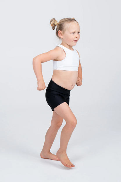 White Body Contouring - Kids Crop Top