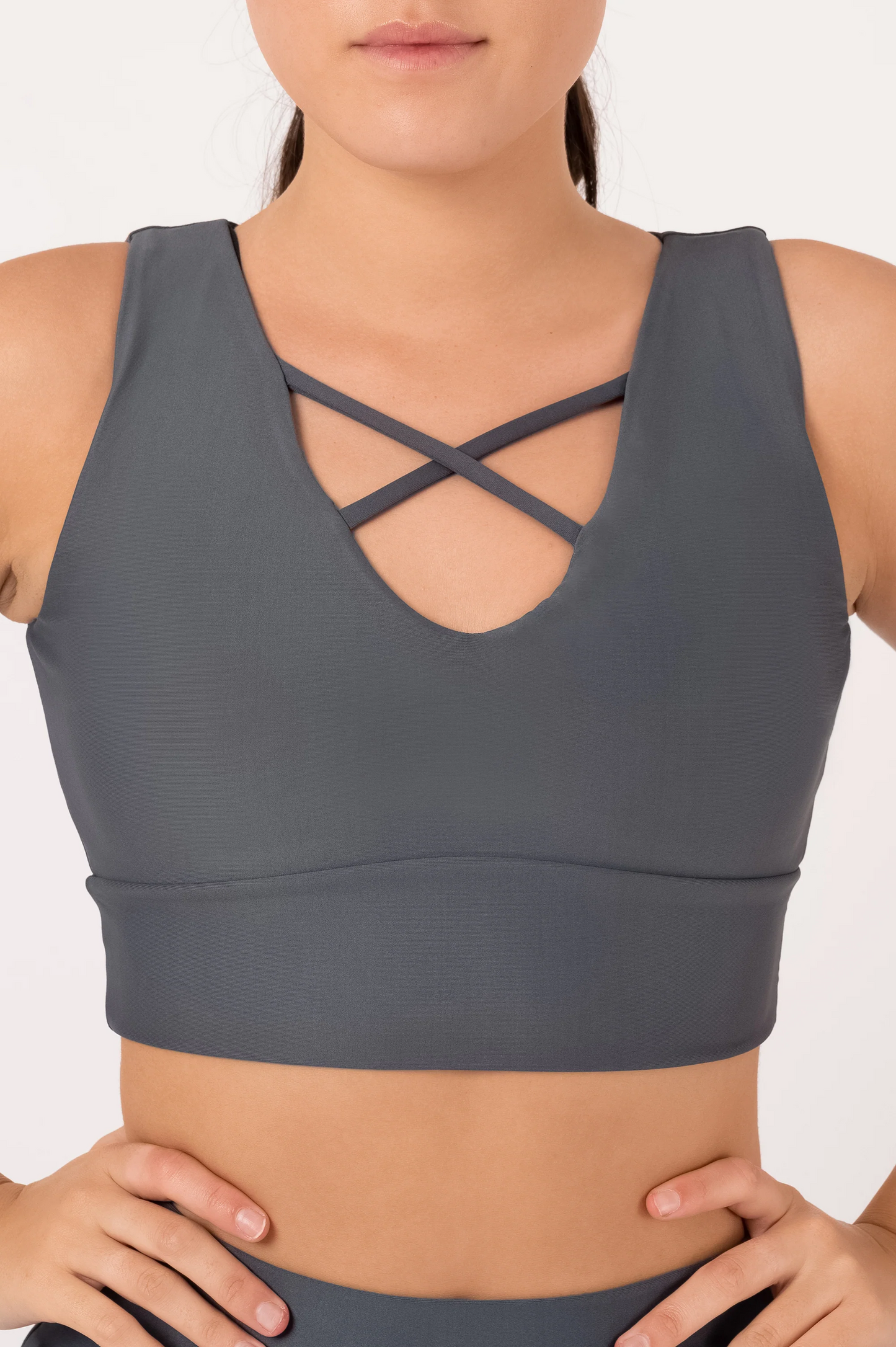 Mama Shark Performance - Reversible Comfort Crop Top