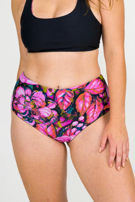 Bloom Bloom Silky - High Waisted Extra Coverage Bikini Bottoms