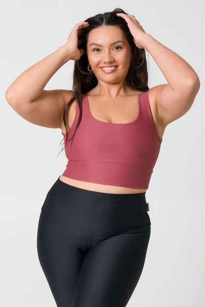 Blush Performance - Scoop Neck Comfort Crop Top