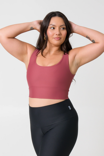 Blush Performance - Scoop Neck Comfort Crop Top