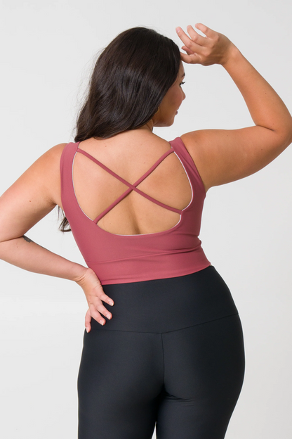 Blush Performance - Scoop Neck Comfort Crop Top