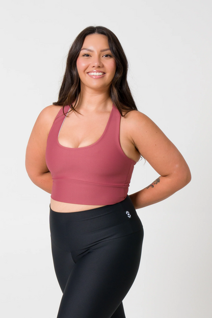 Blush Performance - T Back Comfort Crop Top