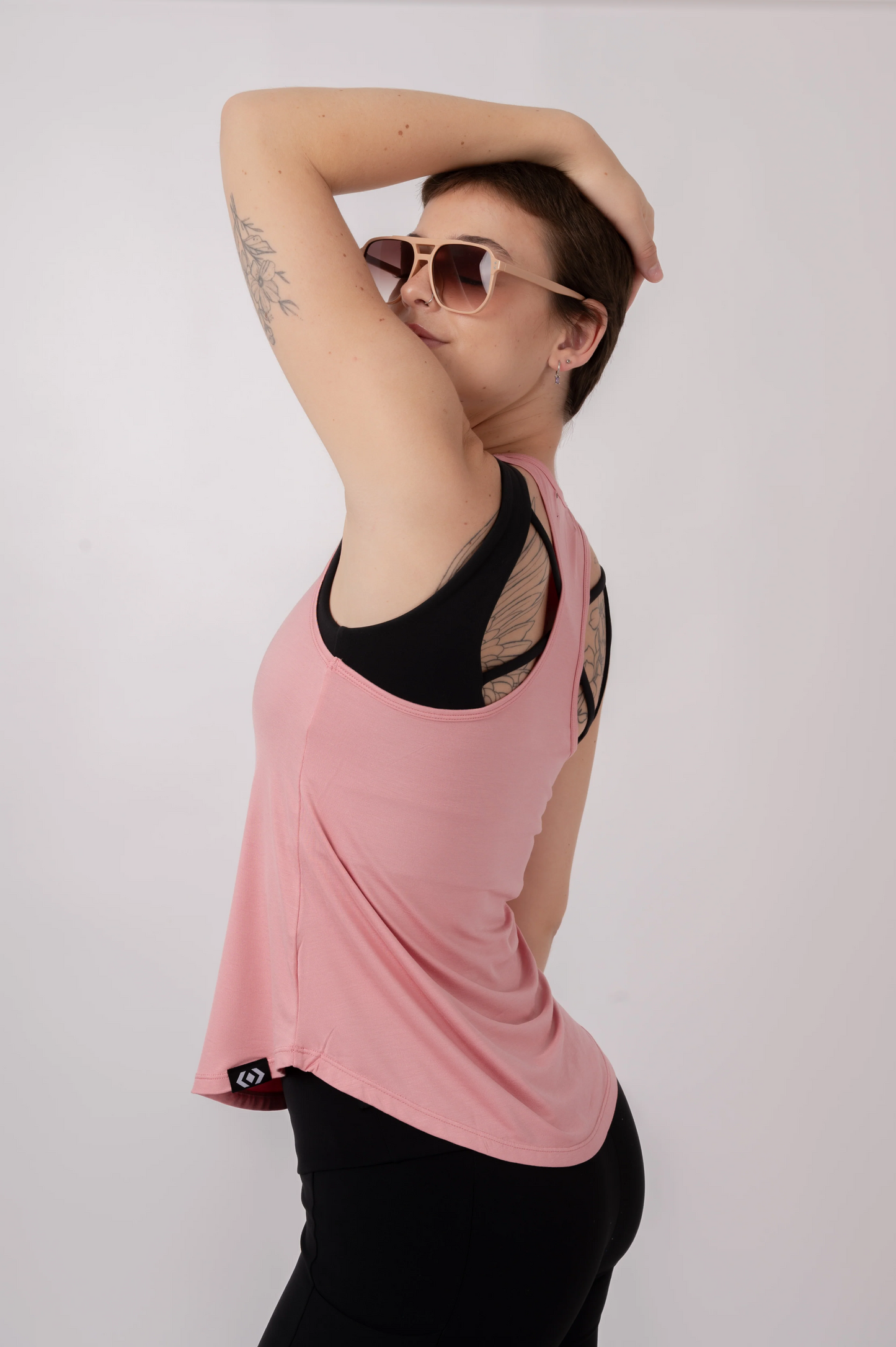 Blush Pink Slinky to Touch - Racer Back Tank Top