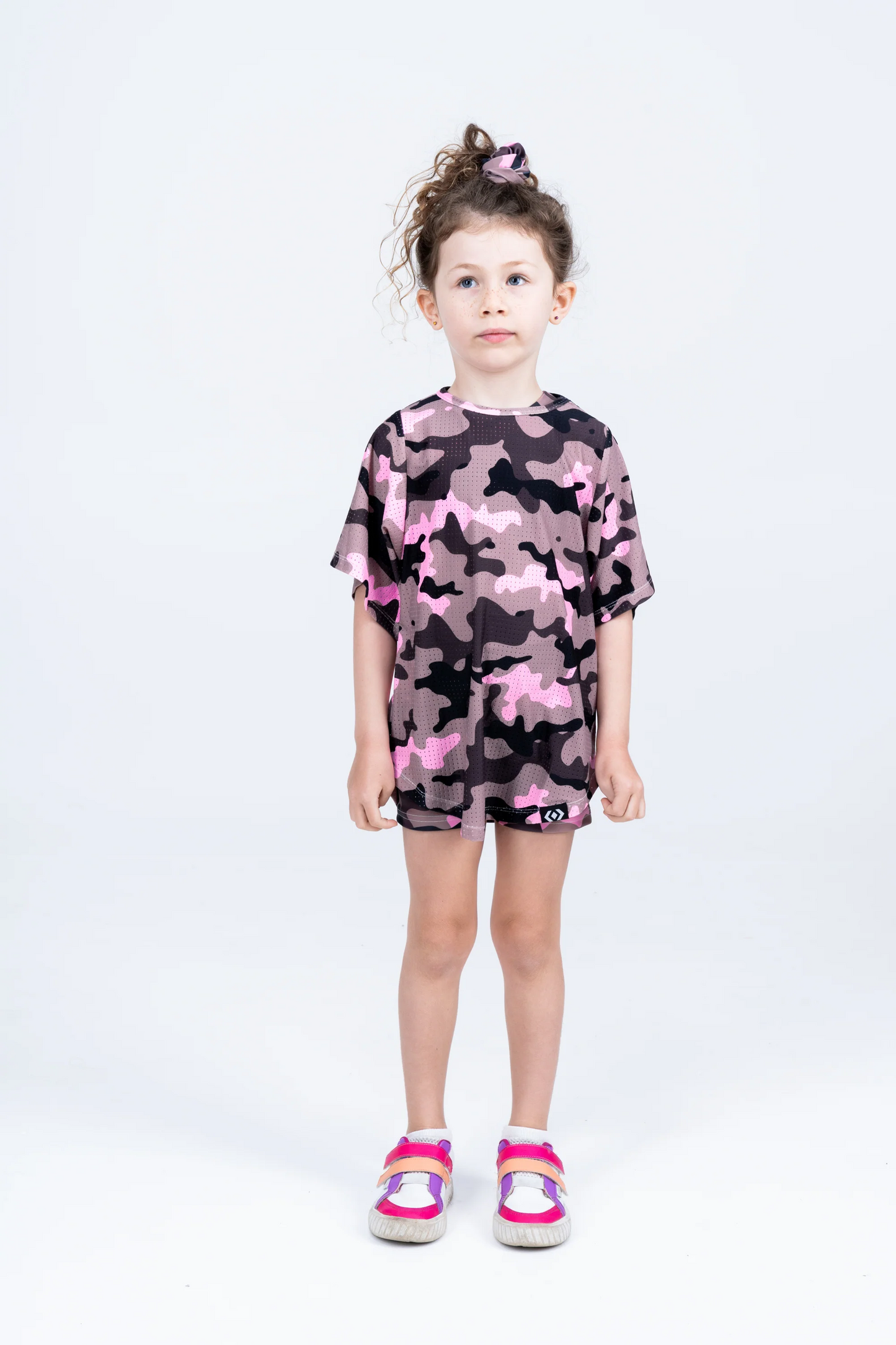 Camo Crush Pink Bball Mesh - Kids Boyfriend Tee