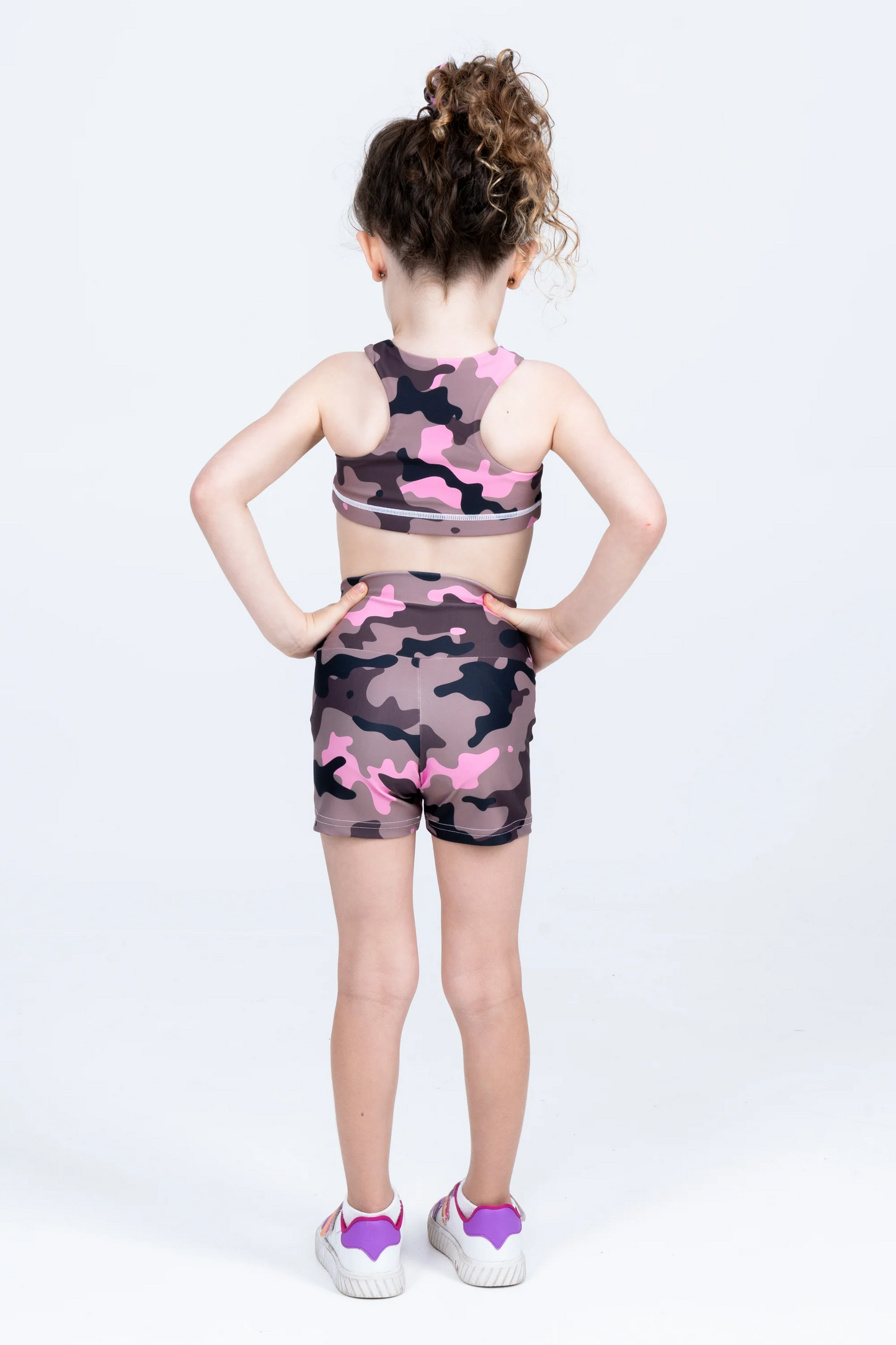 Camo Crush Pink Performance - Kids Booty Shorts