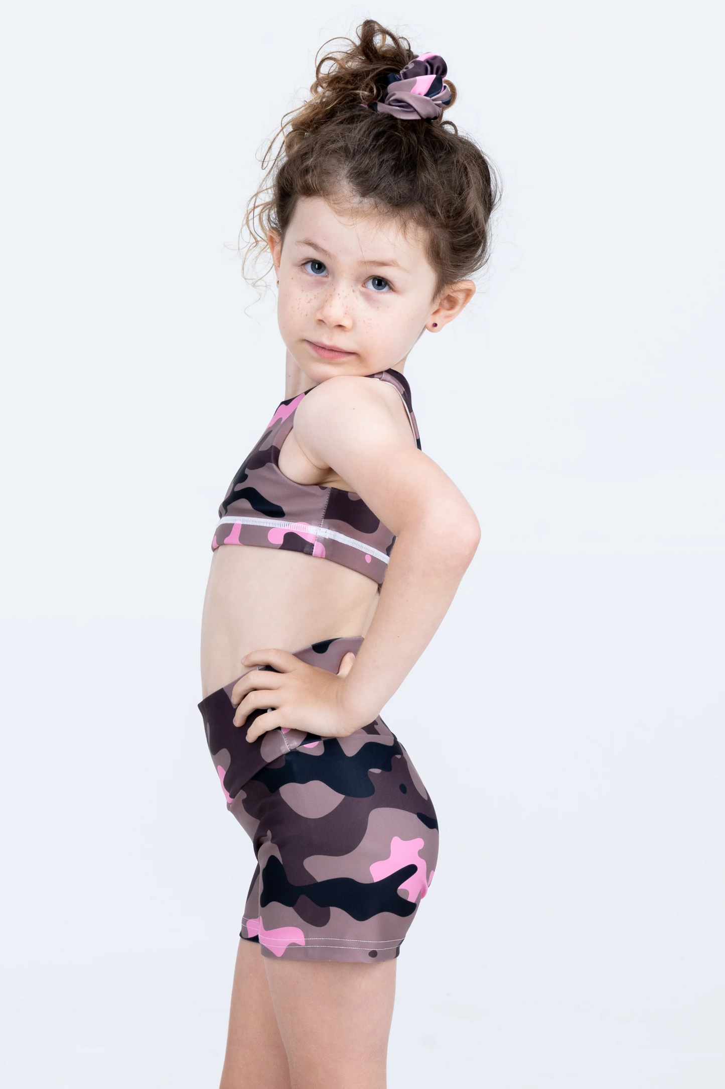 Camo Crush Pink Performance - Kids Booty Shorts