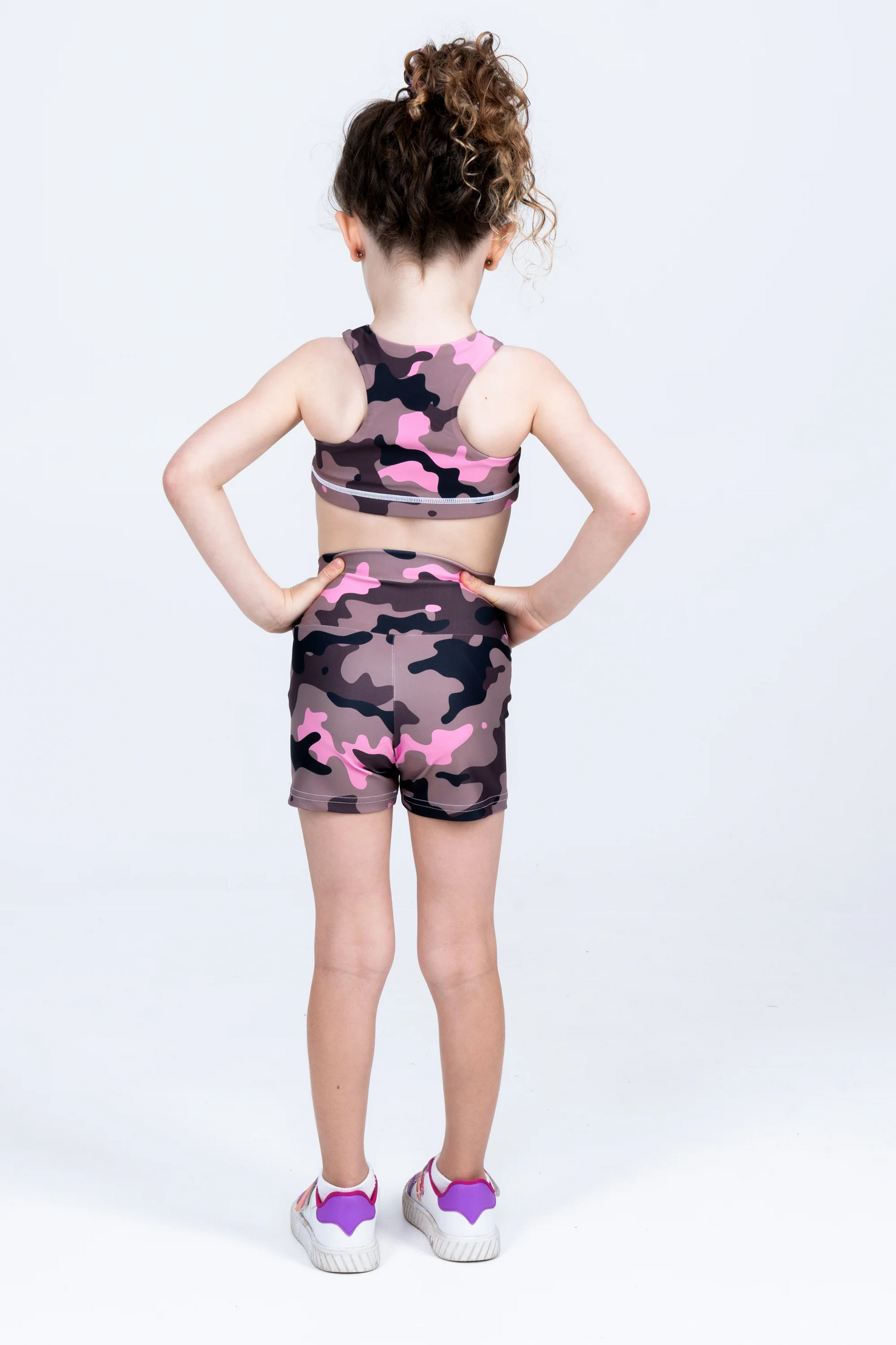 Camo Crush Pink Performance - Kids Crop Top