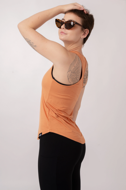 Caramel Slinky To Touch - Racer Back Tank Top