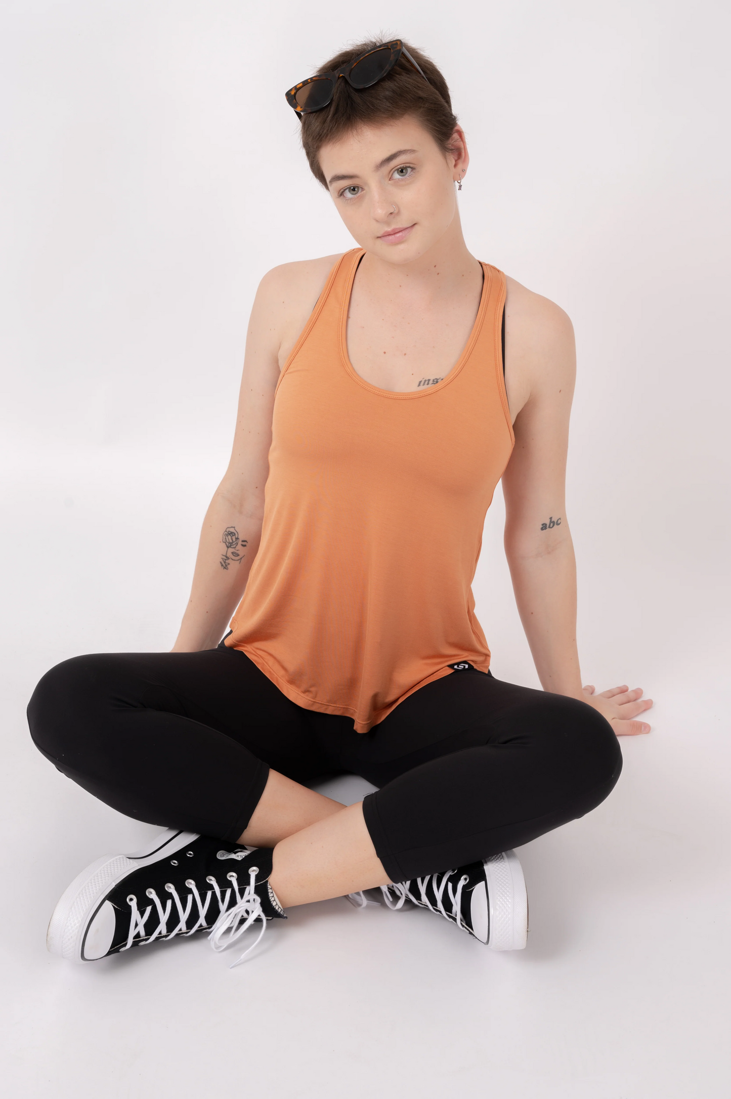 Caramel Slinky To Touch - Racer Back Tank Top