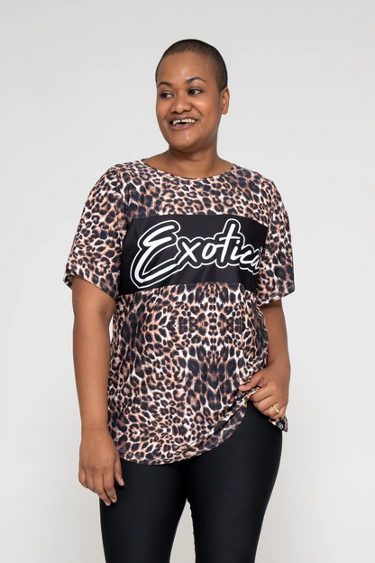 Cavegirl Bball Mesh - Exotica Boyfriend Tee