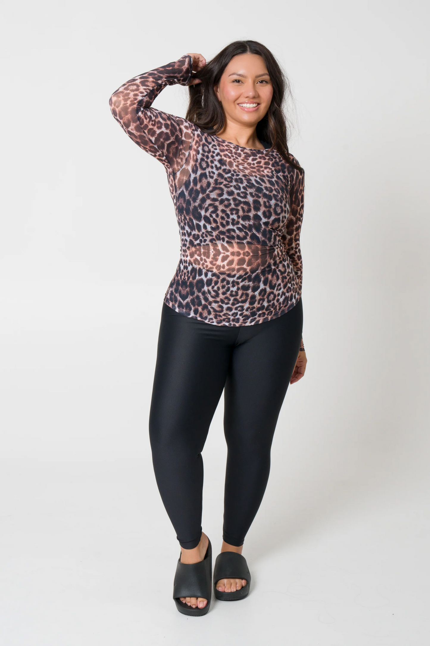 Cave Girl Net - Fitted Long Sleeve Tee