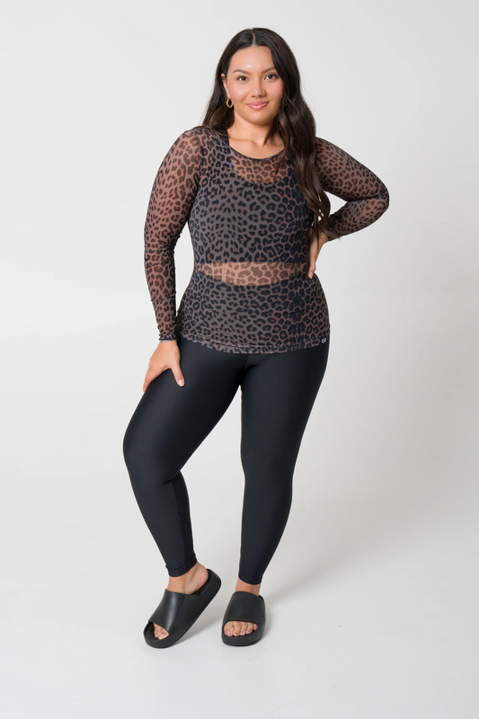 Chocolate Swag Net - Fitted Long Sleeve Tee