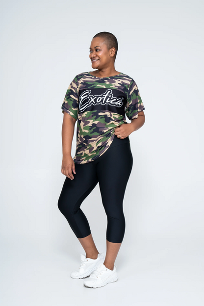 Commando Camo Bball Mesh - Exotica Boyfriend Tee