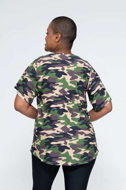 Commando Camo Bball Mesh - Exotica Boyfriend Tee