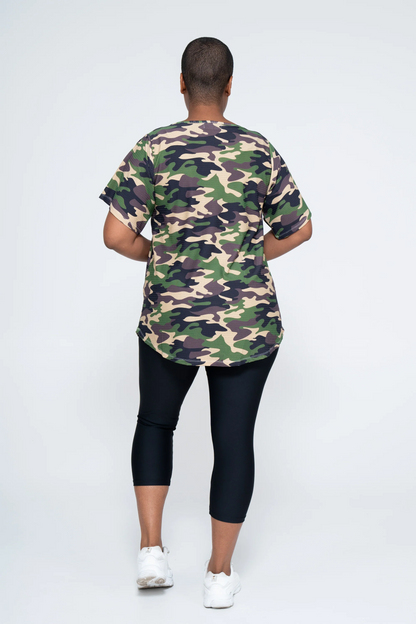 Commando Camo Bball Mesh - Exotica Boyfriend Tee