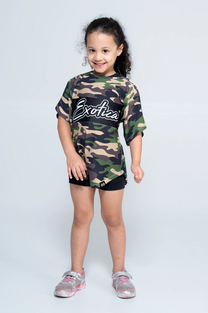 Commando Camo Bball Mesh - Kids Exotica Boyfriend Tee