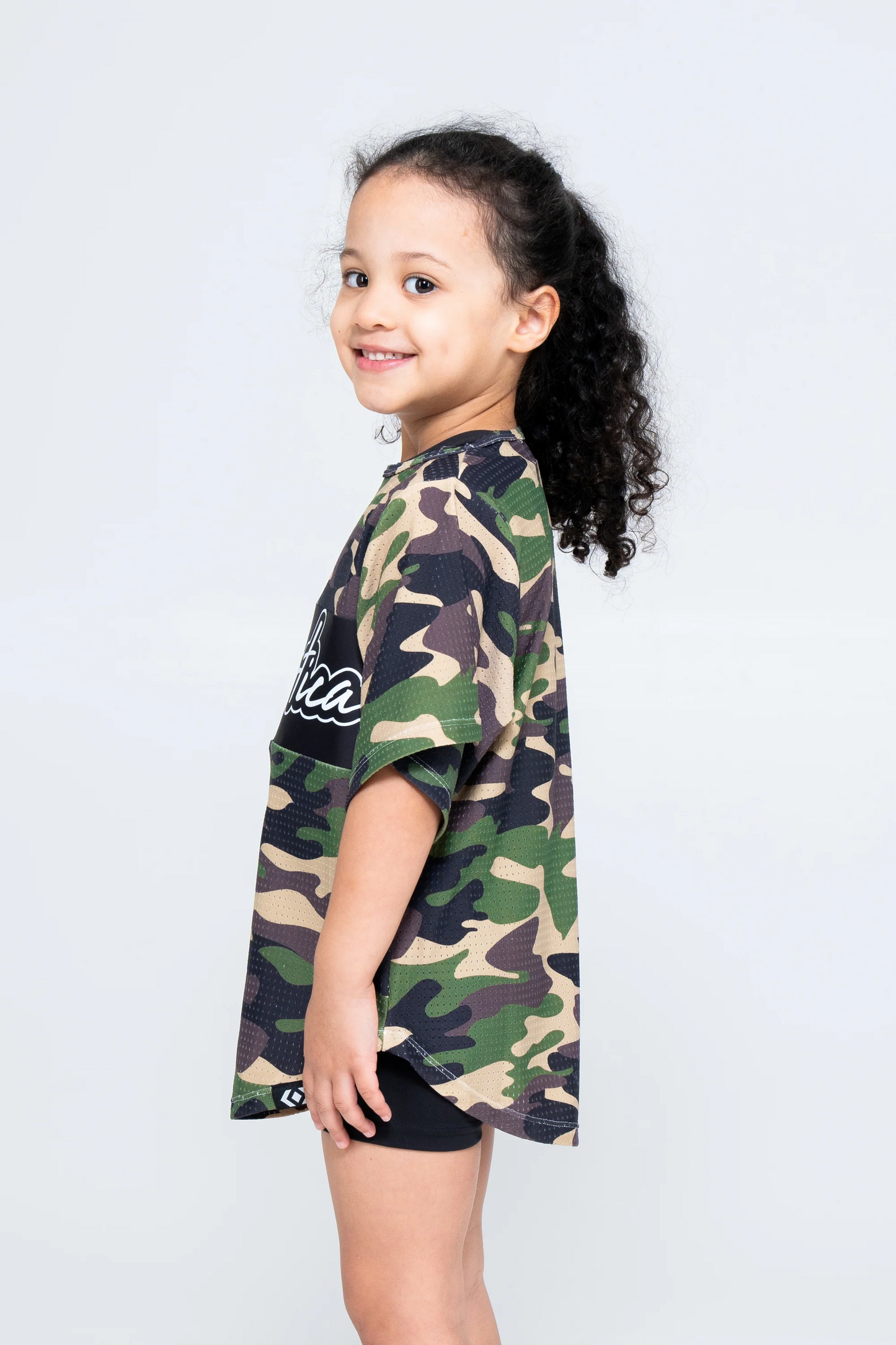 Commando Camo Bball Mesh - Kids Exotica Boyfriend Tee