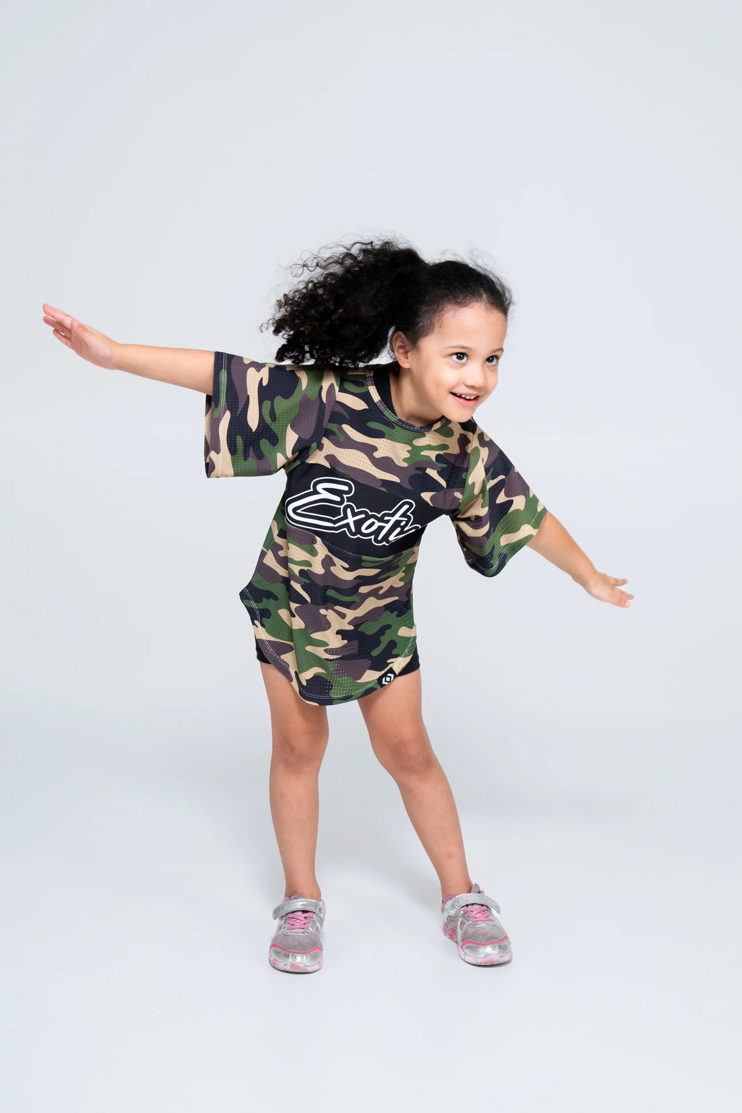 Commando Camo Bball Mesh - Kids Exotica Boyfriend Tee