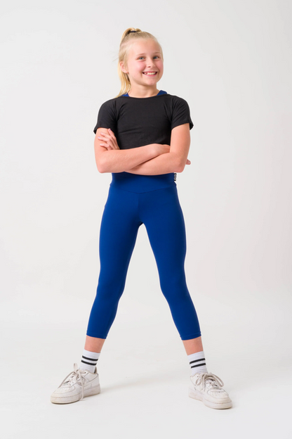 Dark Navy Body Contouring - Kids Capris