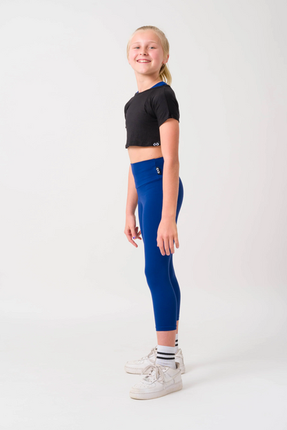 Dark Navy Body Contouring - Kids Capris