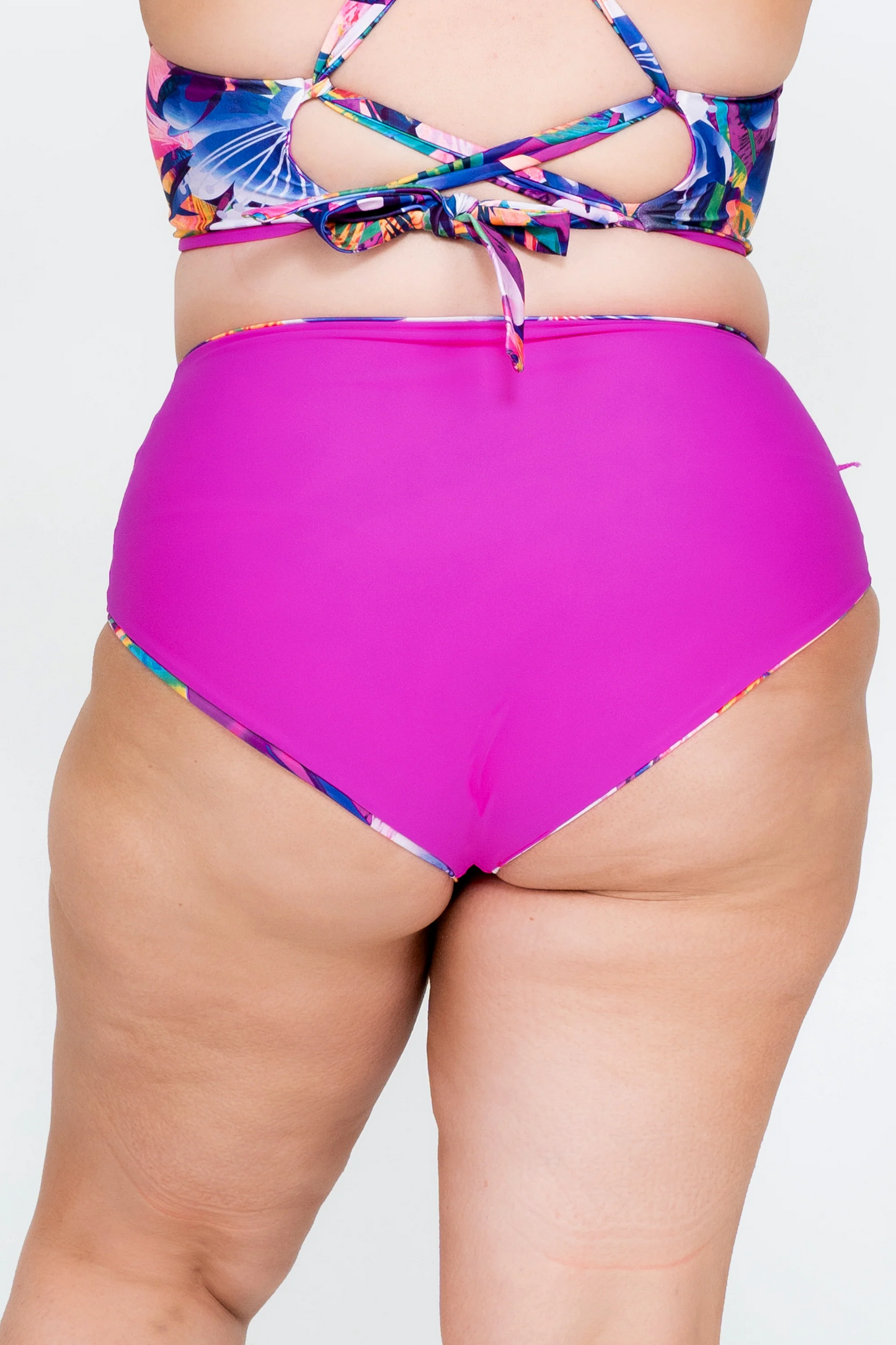 Down The Garden Path Performance - High Waisted Extra Coverage Bikini Bottoms