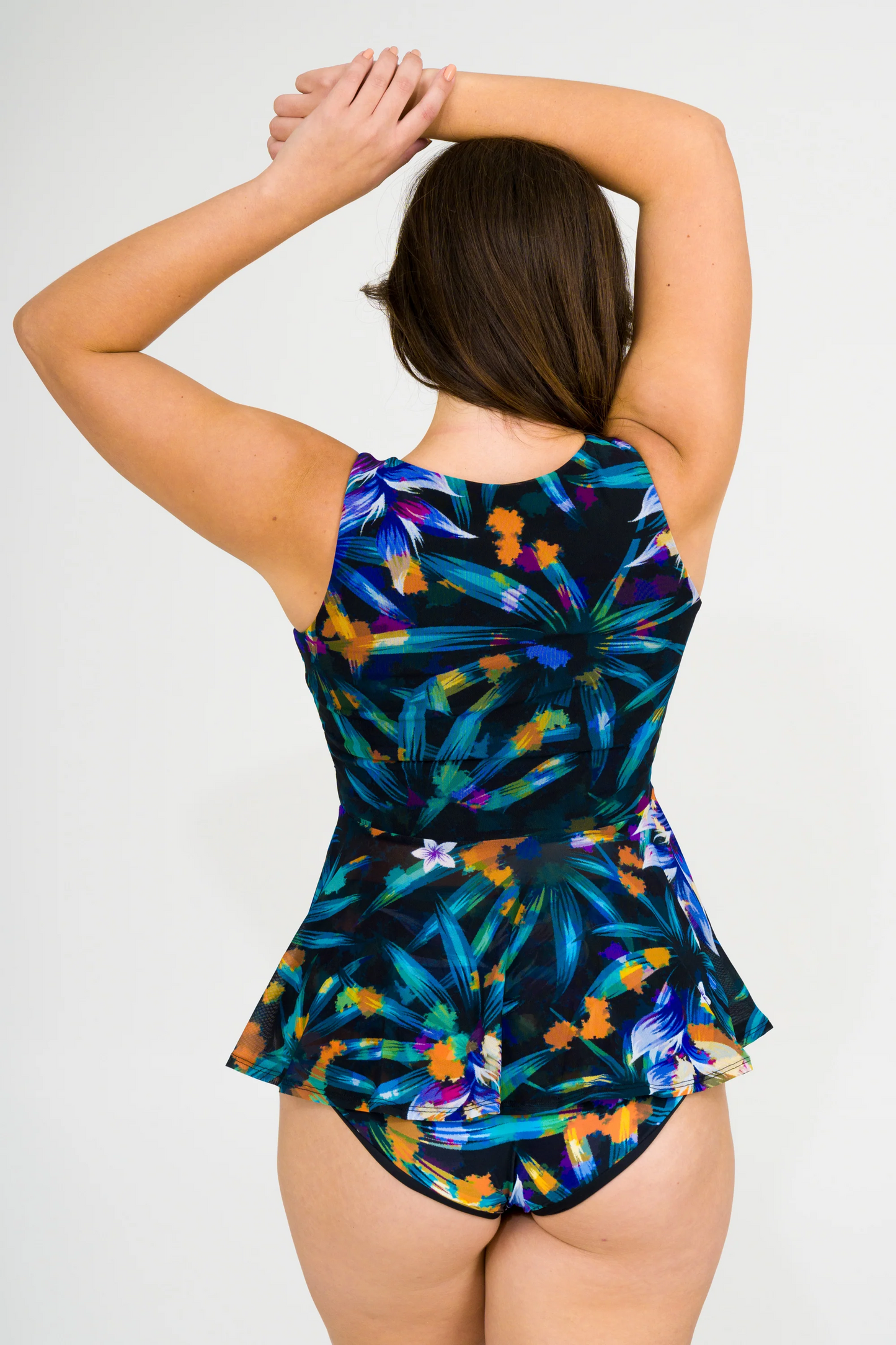 Down to Earth Net - Reversible Peplum Top