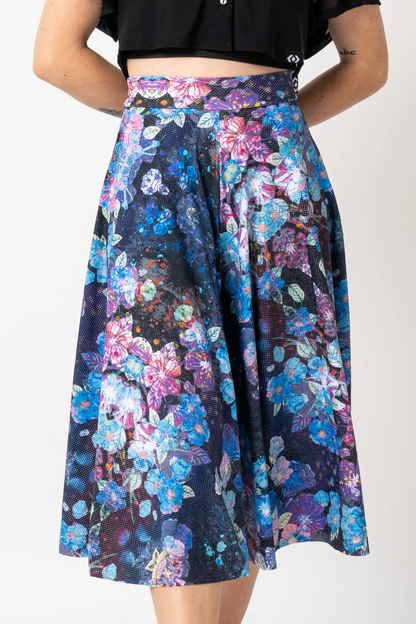 Geisha Blue Silky - Palazzo Culotte