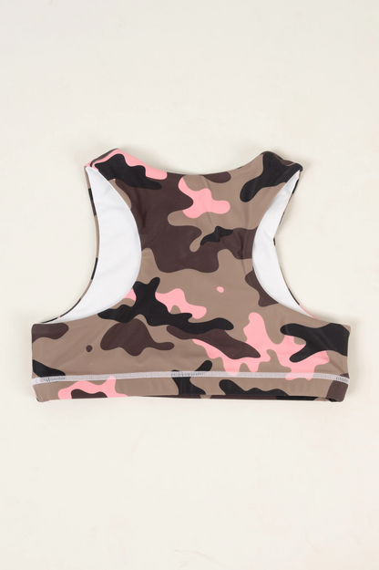 Camo Crush Pink Performance - Kids Crop Top