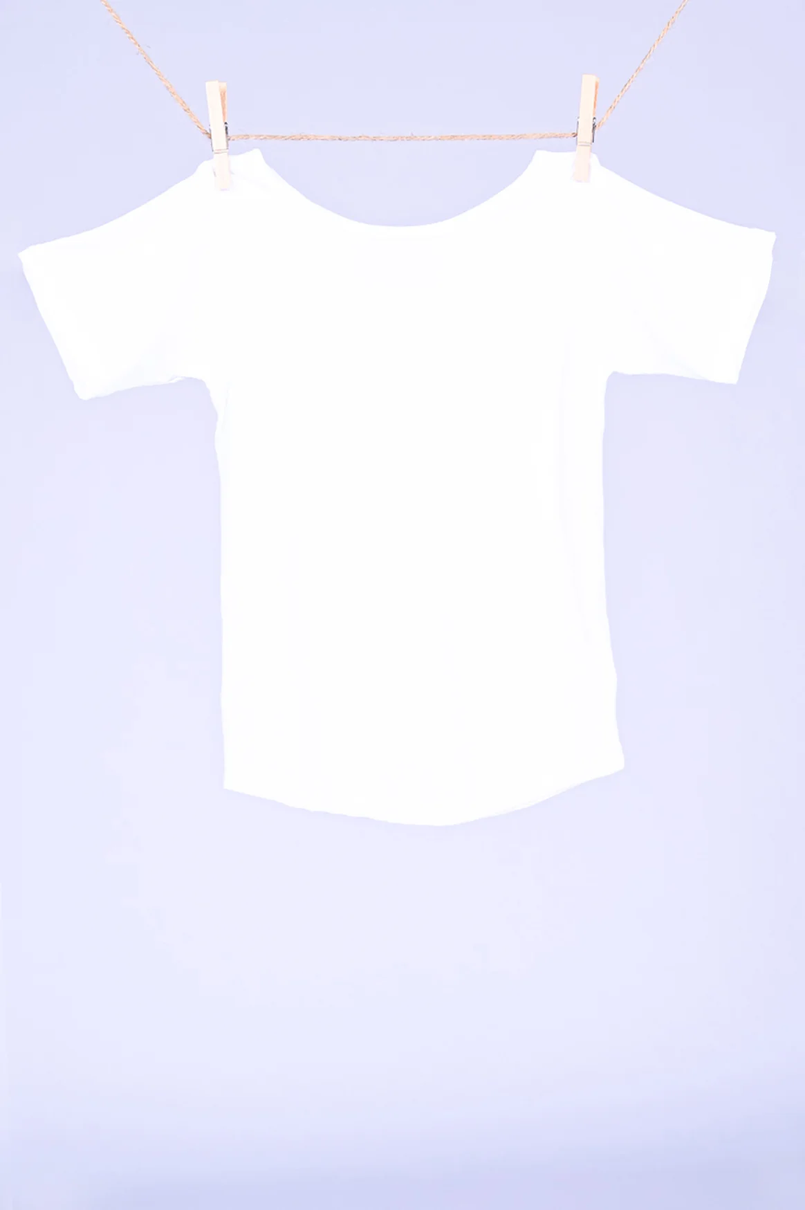 White Rib Knit - Kids Fitted Tee