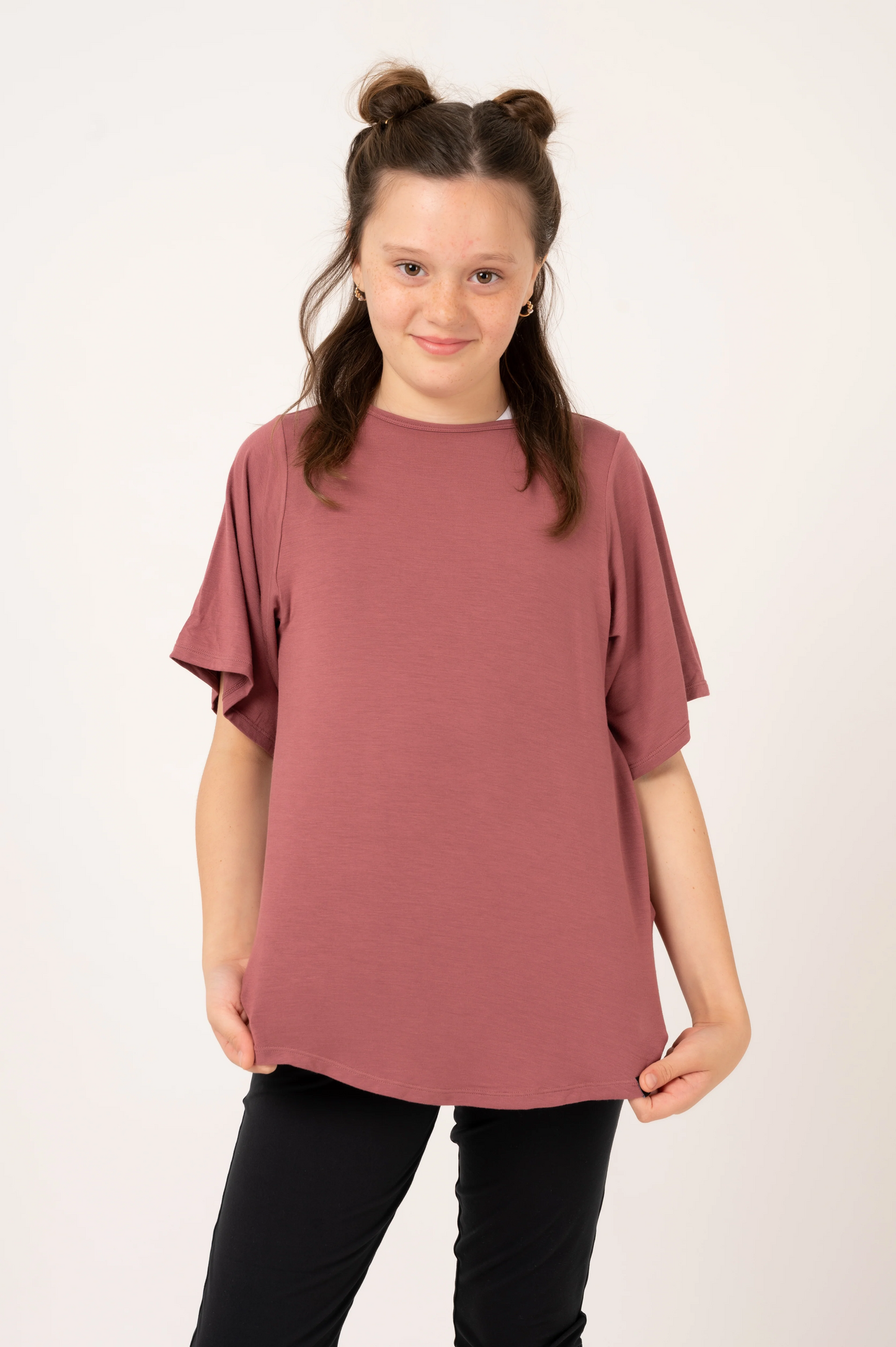 Dark Blush Slinky To Touch - Kids Boyfriend Tee