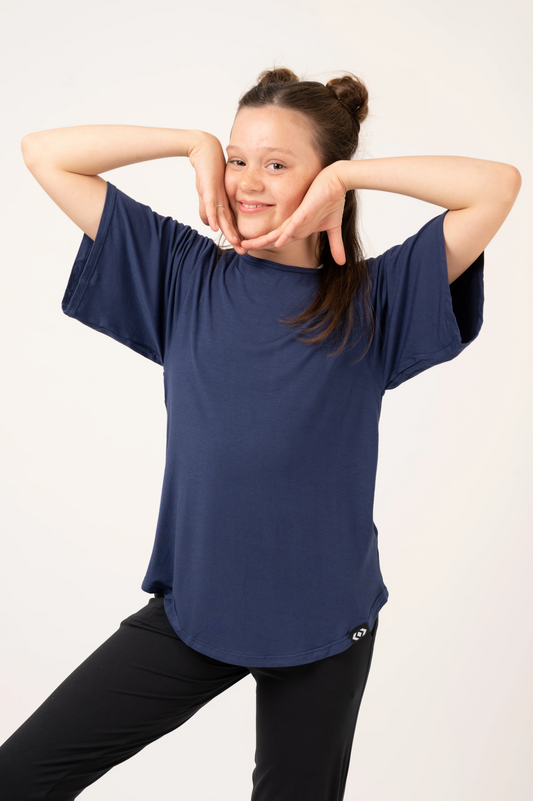 Dark Navy Slinky To Touch - Kids Boyfriend Tee