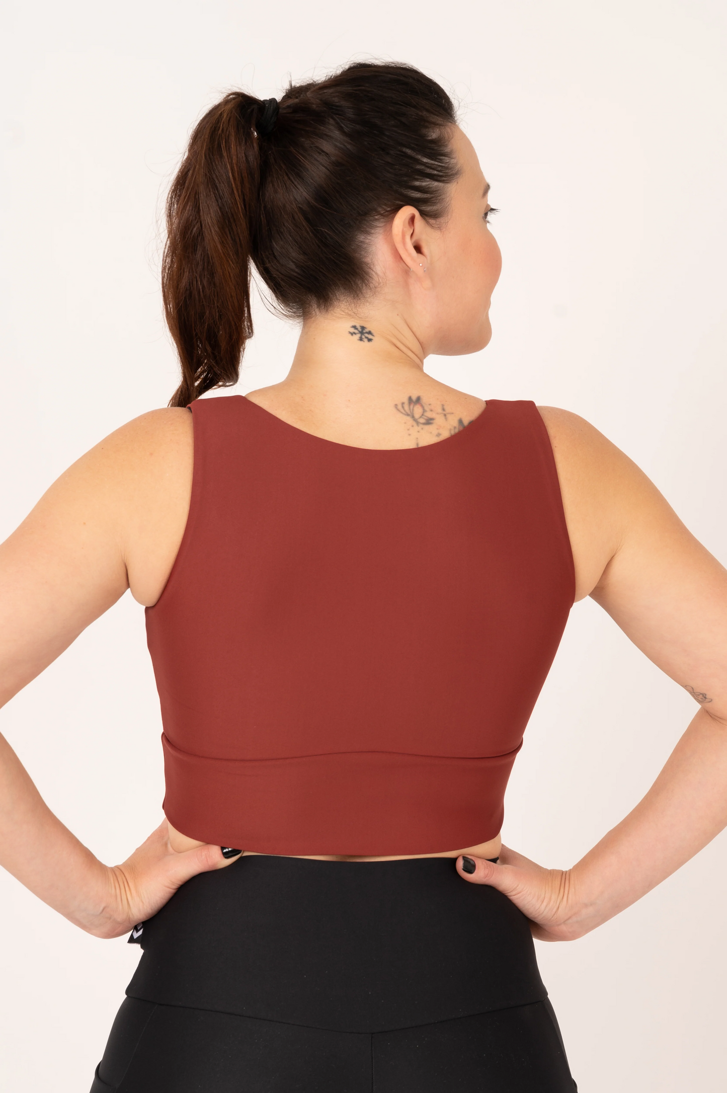 Burnt Copper Performance - Reversible Comfort Crop Top