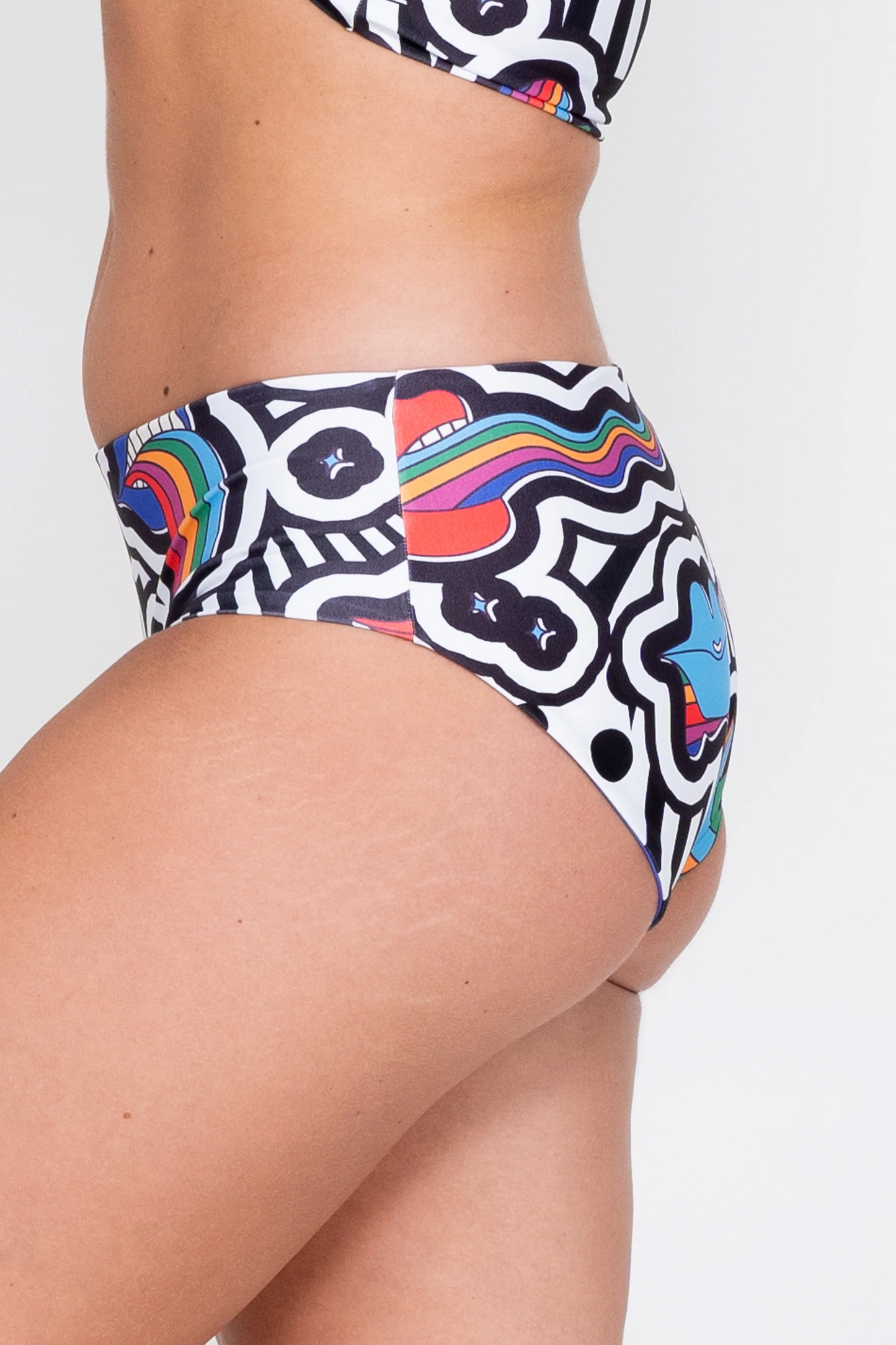 Excuse My French Performance - Full Coverage Brief Bikini Bottoms