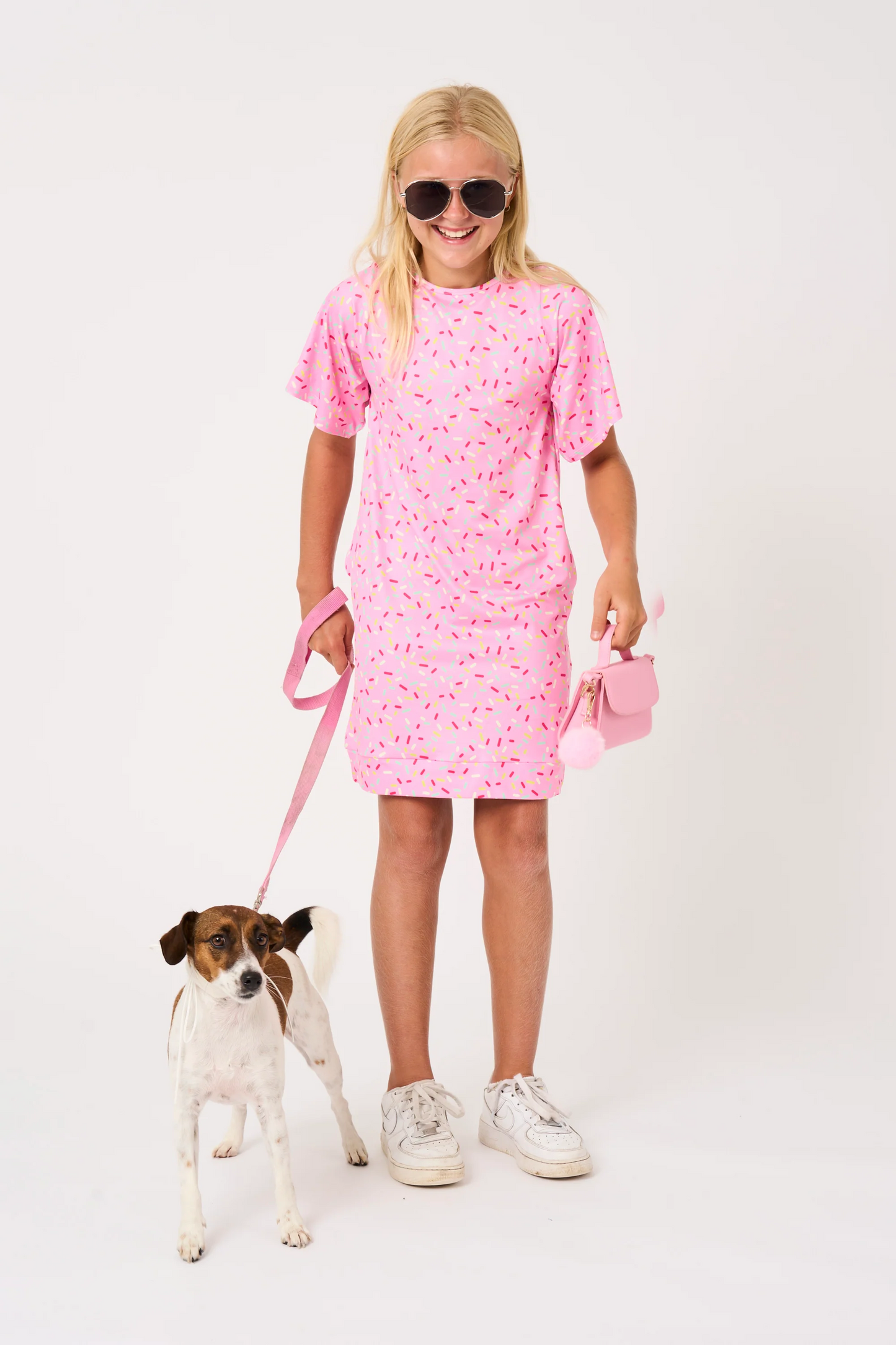 Extra Sprinkles Soft To Touch - Kids Lazy Girl Dress Tee