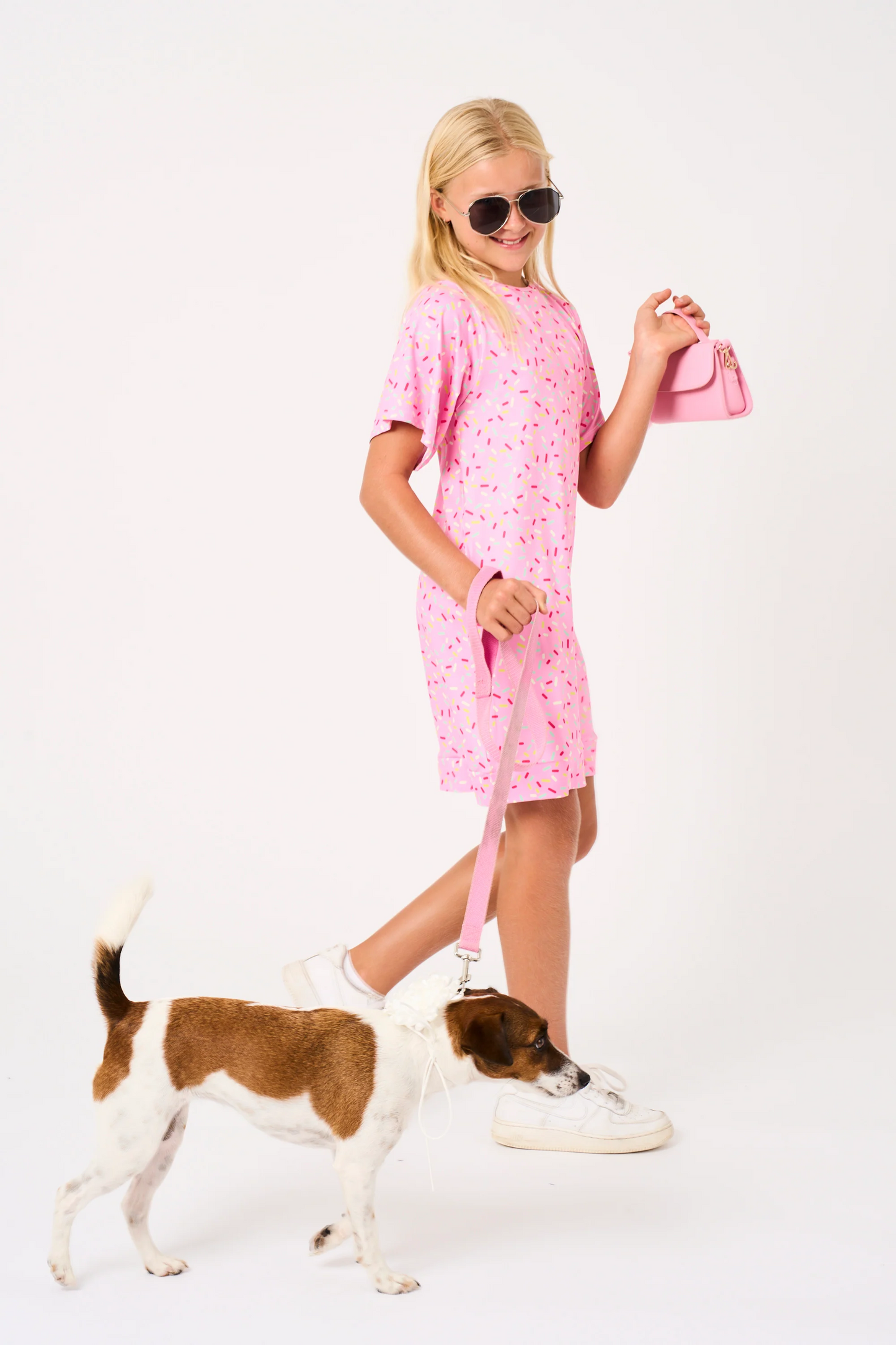 Extra Sprinkles Soft To Touch - Kids Lazy Girl Dress Tee