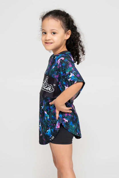 Galactic Goddess Bball Mesh - Kids Exotica Boyfriend Tee