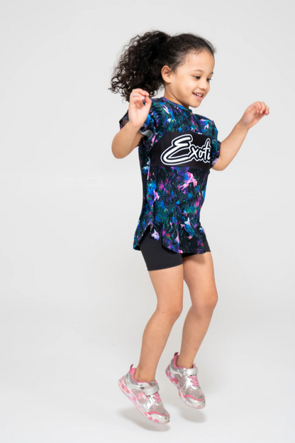 Galactic Goddess Bball Mesh - Kids Exotica Boyfriend Tee