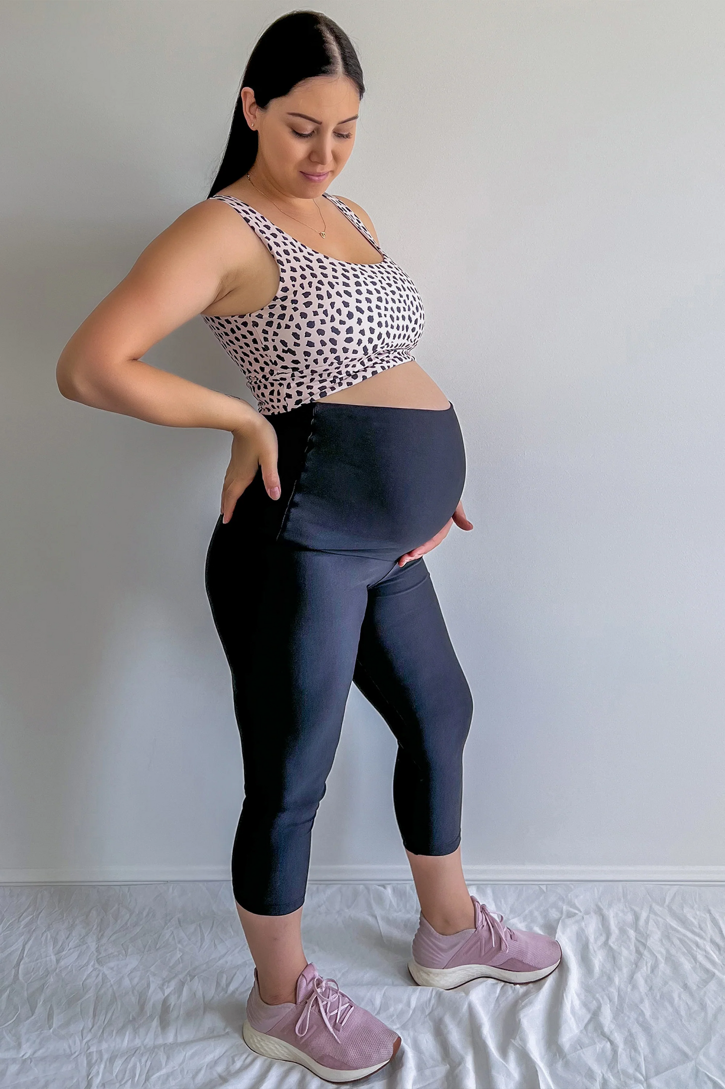 Black Performance - Maternity Capri Leggings