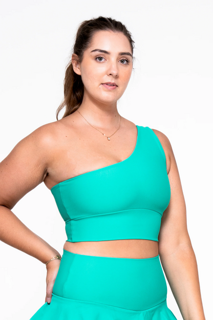 Jade Performance - One Shoulder Comfort Crop Top