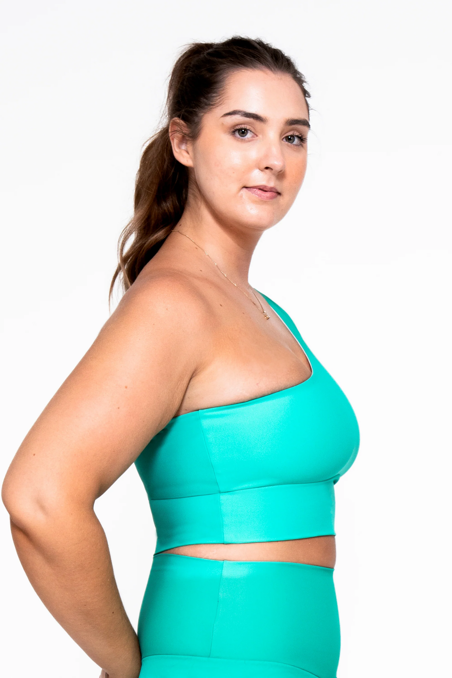 Jade Performance - One Shoulder Comfort Crop Top