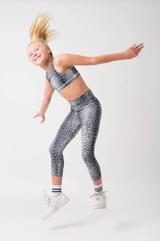 Jag Swag White Body Contouring - Kids Crop Top