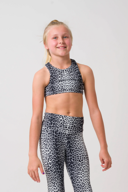 Jag Swag White Body Contouring - Kids Crop Top