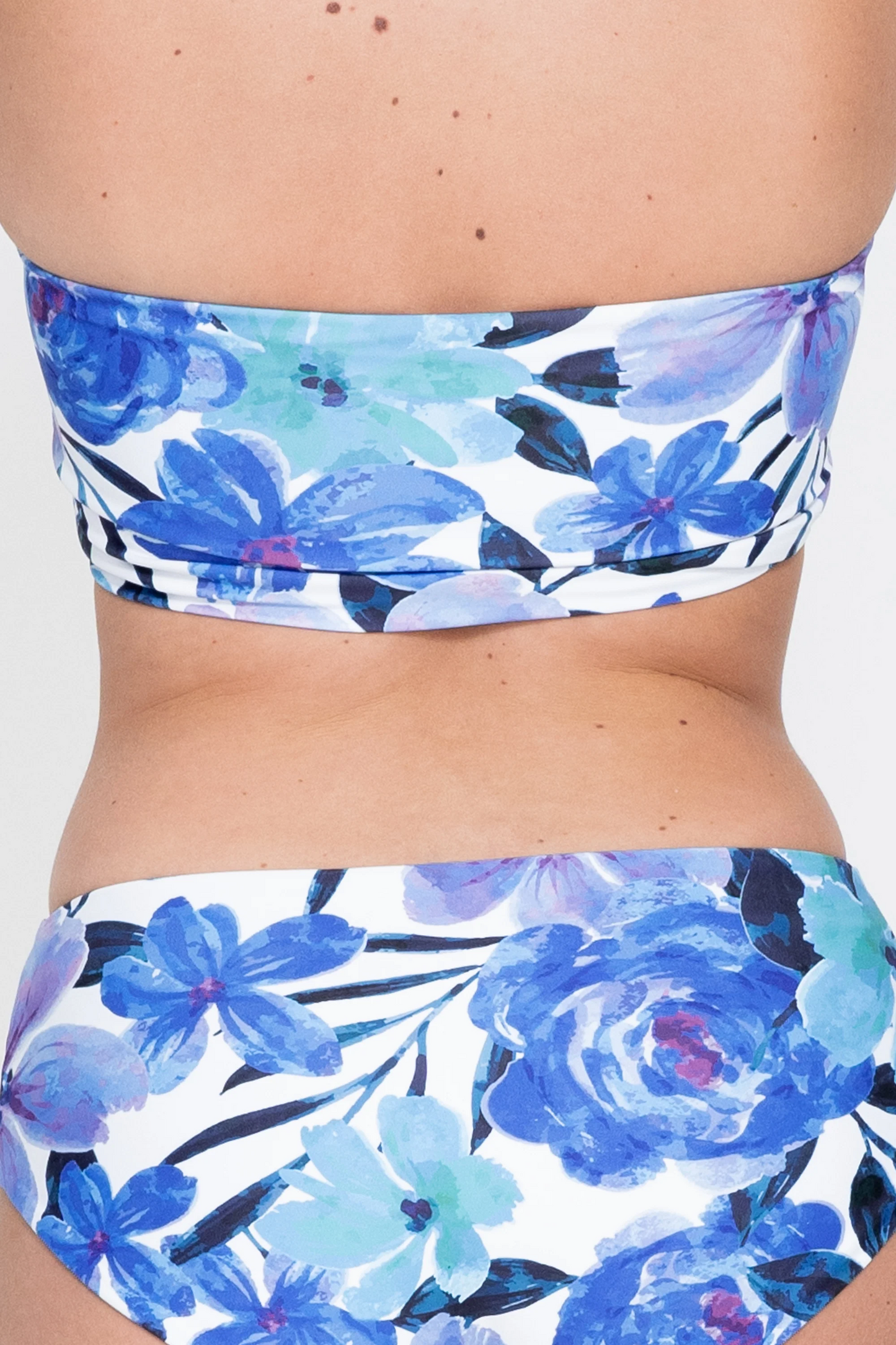 Late Bloomer Blue Performance - Bandeau Bikini Top